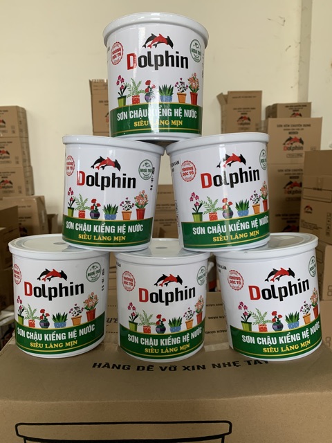 Sơn chậu kiểng hệ nước Dolphin 1kg