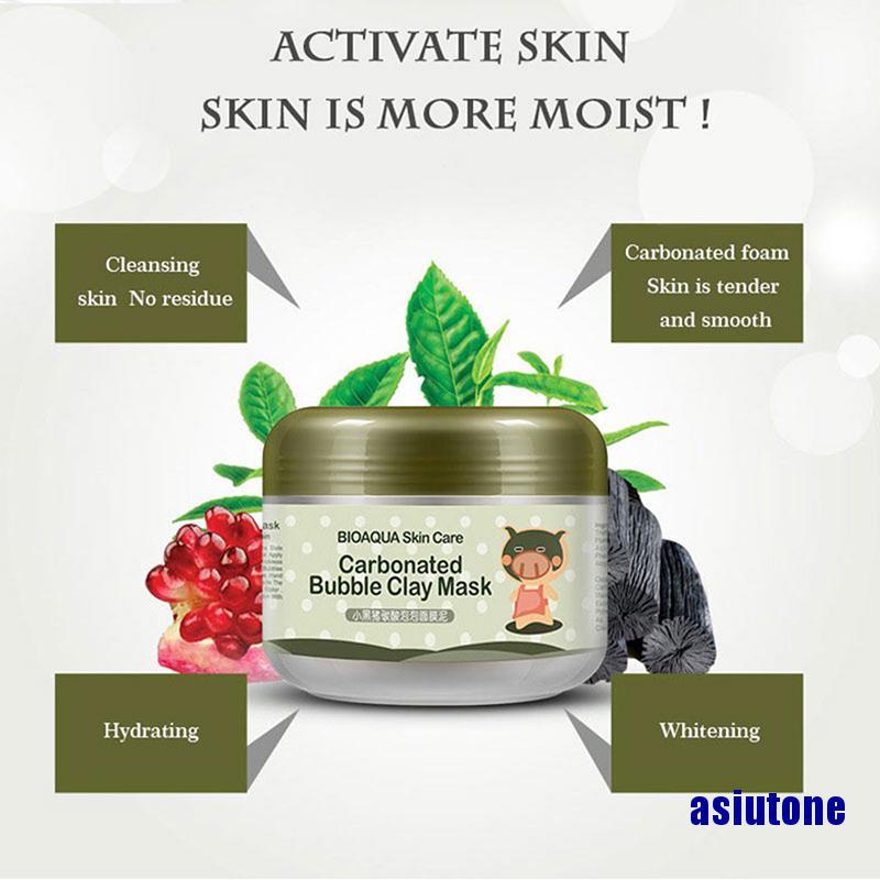 (Hàng Mới Về) Mặt Nạ Bùn Sủi Bọt Khí Oxy Loại Bỏ Mụn Đầu Đen Chăm Sóc Da 100g | BigBuy360 - bigbuy360.vn