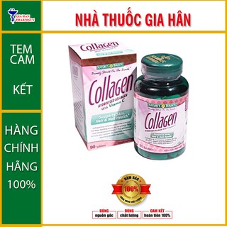 Collagen Thủy Phân Nature’s Bount - giúp chăm sóc cho da, tóc, móng (hộp 90 viên)