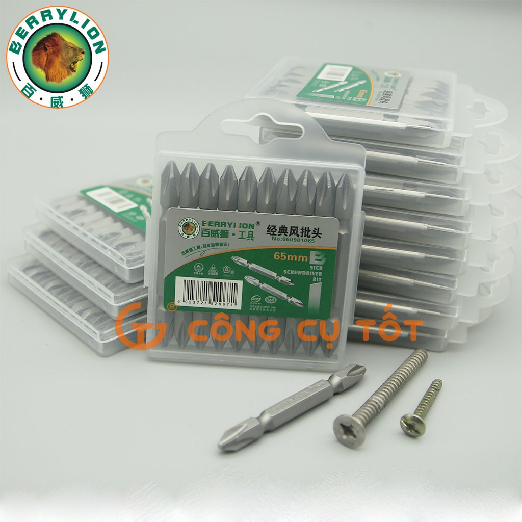 Mũi vít 4 cạnh 65mm PH2 Berrylion