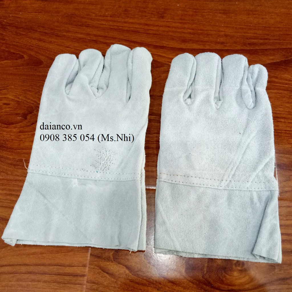 GĂNG TAY DA HÀN 1 LỚP NGẮN TAY- CHỐNG TIA LỬA, CHỐNG NÓNG- HÌNH THẬT