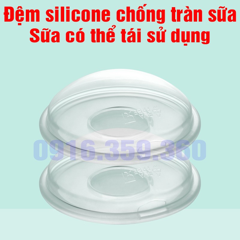 Đệm silicone chống tràn sữa 2 chiếc