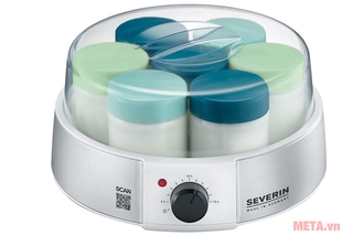 (Hàng Đức) Máy làm sữa chua Severin JG 3525, JG3525, 220V - làm được 7 hũ sữa chua cùng lúc