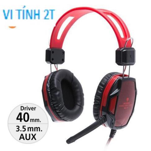 Tai nghe headphone Qinlian A6 gaming (Đen đỏ)