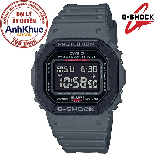 Đồng hồ nam dây nhựa Casio G-Shock chính hãng Anh Khuê DW-5610SU-8DR