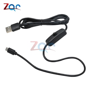 Dây Cáp Sạc 1.5m micro usb Có Công Tắc Bật / Tắt Dành Cho raspberry pi
