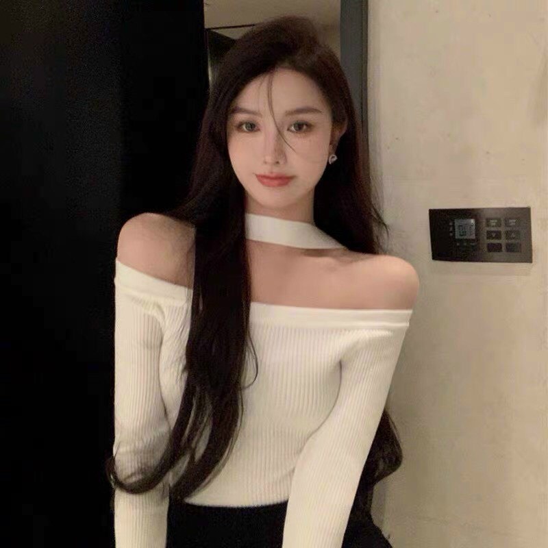 [ HIỀN NHÂN ] ÁO KIỂU NỮ TRỄ VAI PHỐI VIỀN CỔ DÀI TAY CHẤT THUN GÂN CO GIÃN CAO CẤP NITI SIÊU QUYẾN RŨ ĐỈNH CAO