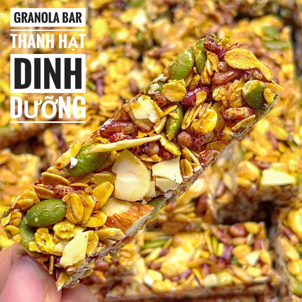 Thanh Gạo Lứt Granola Mix Rong Biển Chà Bông ngũ cốc  ăn kiêng, gym, yoga, eat clean, giảm cân tăng cơ ngon  - Gói 250gr