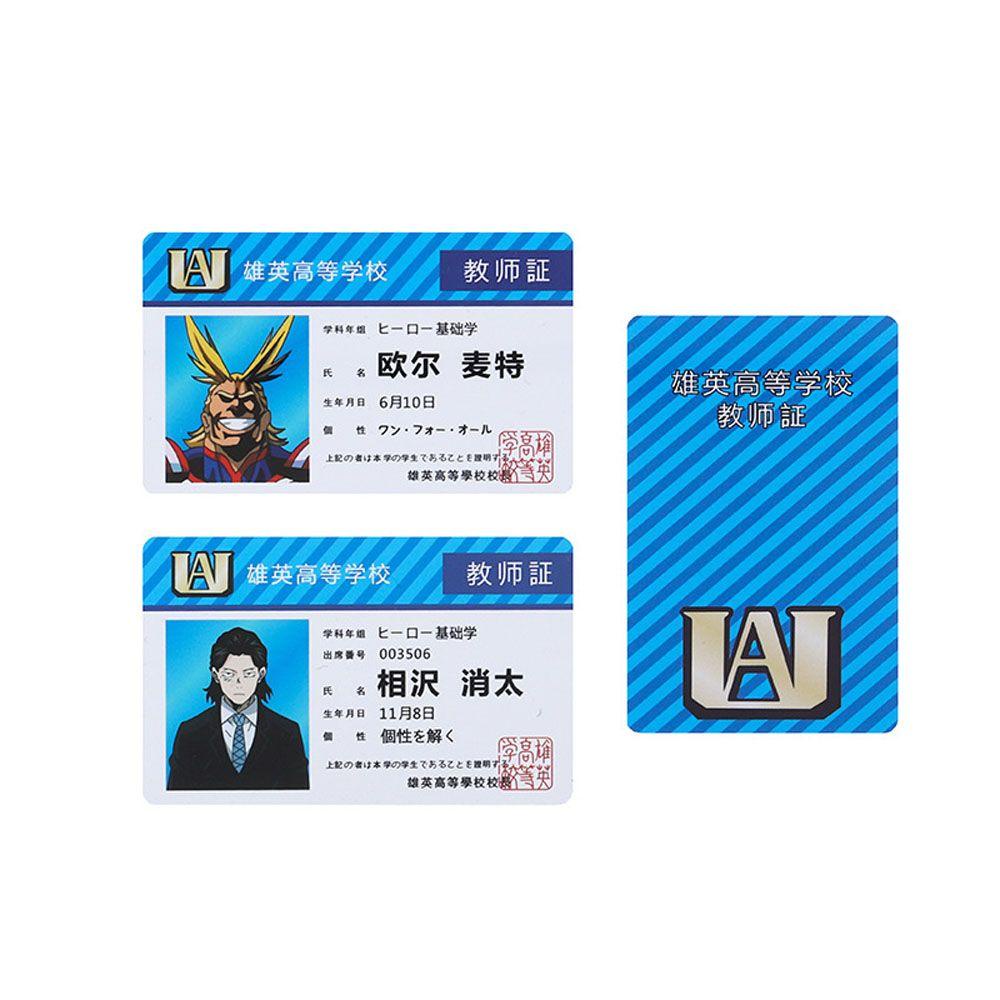 JARRED Kids Toys Midoriya Student ID Card School Food Card Teacher Cards My Hero Academia Collection Card Fans Cosplay Toys Anime Peripheral Katsuki PVC Fans Collection Bakugou Allmight