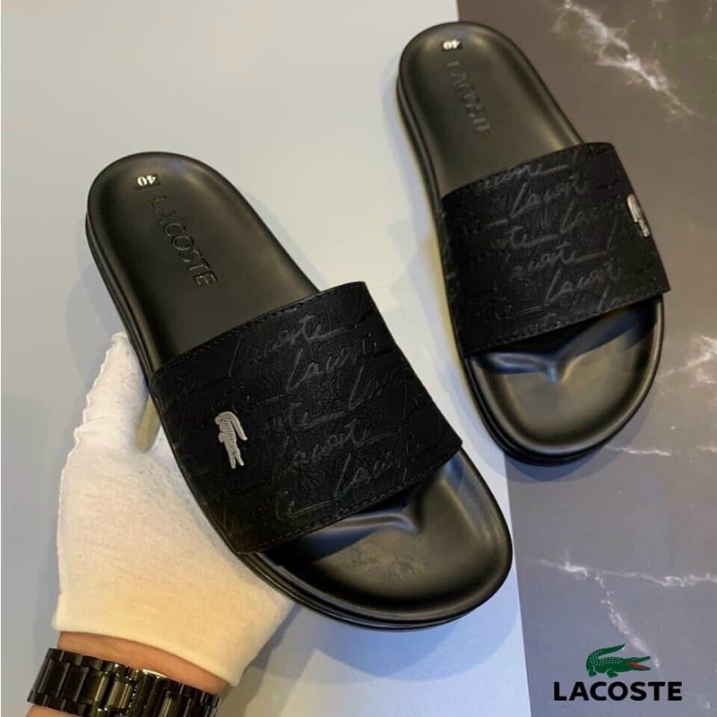 Dép nam quai ngang Lacoste hàng đẹp