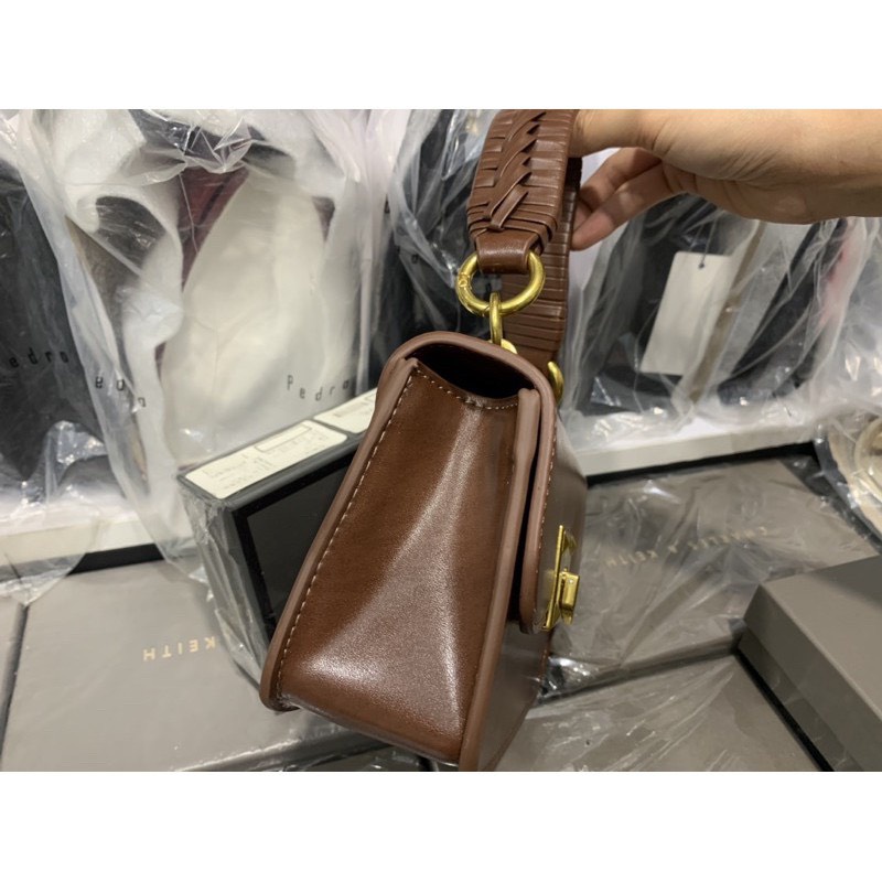 Túi Xách Nữ - Túi Đeo Chéo C.N.K Quai Tết Size 18 Bản New 2021 - Hàng Chuẩn 1:1 Cao Cấp Khóa Miu