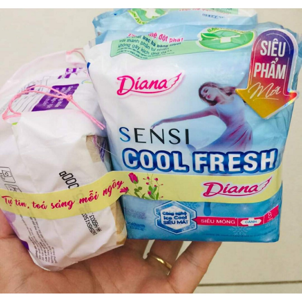 set 10 BVS diana sensi cool fresh có cánh 8M tặng 5BVS hàng ngày 20M