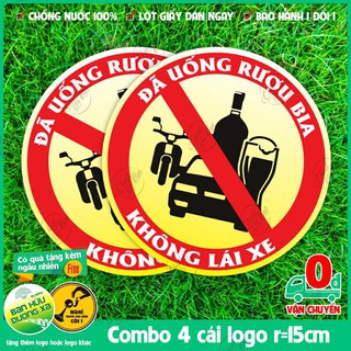 Combo 4 hình decal chống nước dán xe oto