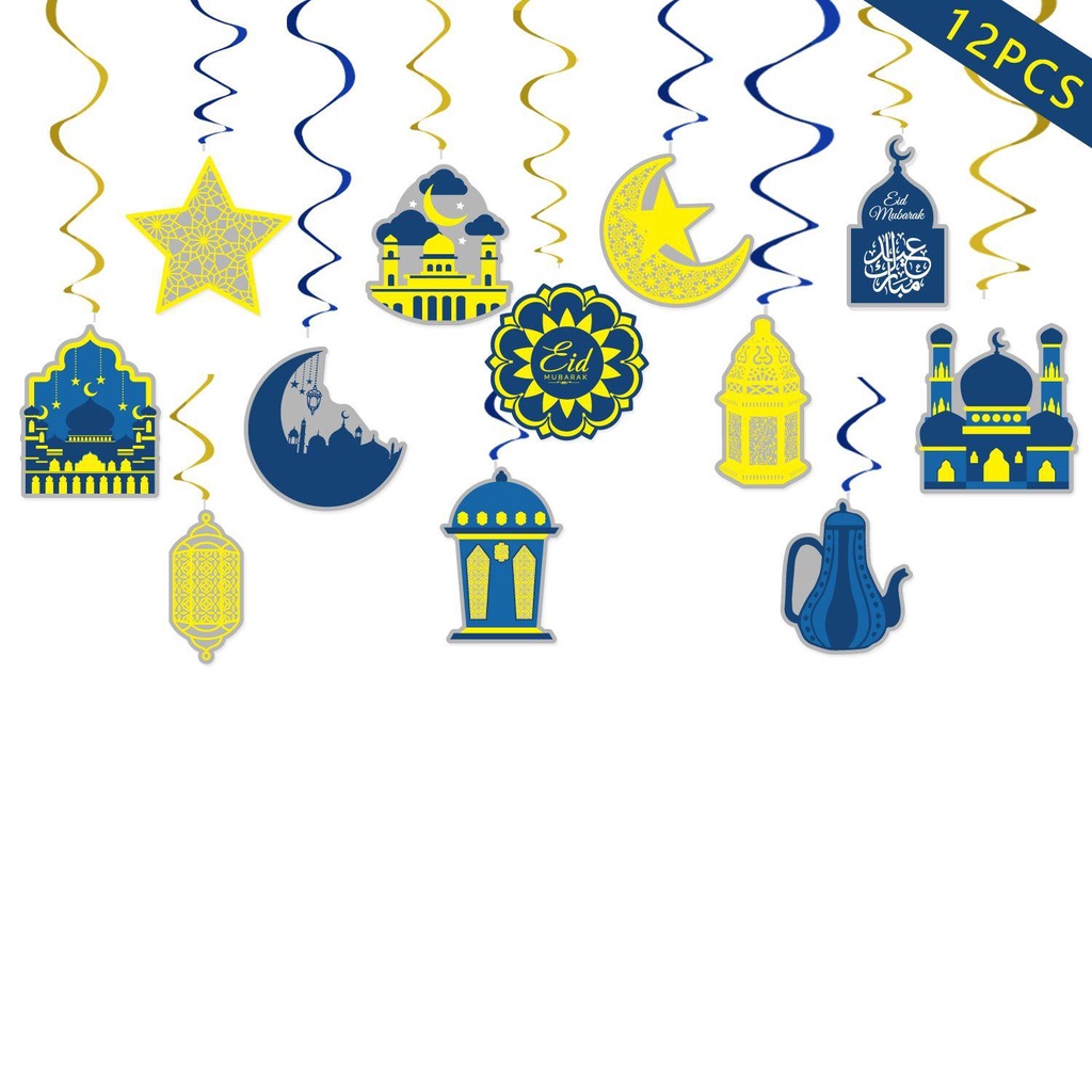 Bộ 12 Dây Treo Trang Trí Lễ Hội Ramadan