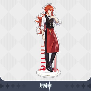 Mô hình Standee GENSHIN IMPACT LẦN ĐẦU ĐẾN MONDSTADT tượng Acrylic Event KFC Diluc & Noelle Genshin Impact