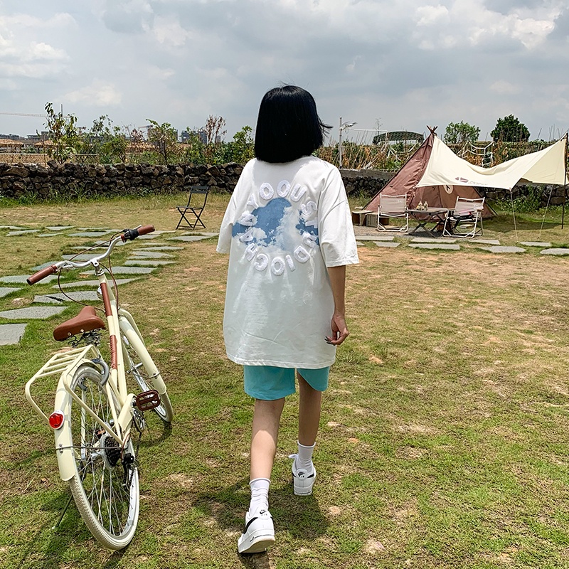 Áo Thun Tay Ngắn In Hình Thời Trang Dành Cho Nữ