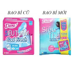 (SHOPEE TRỢ GIÁ 9/9)Combo 6 Gói BVS Diana siêu thấm-Siêu mỏng cánh Cool Fresh