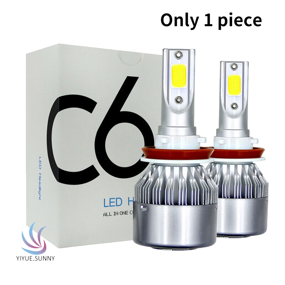 Đèn Pha Led C6 H4 H7 H11 9012 9004 Chất Lượng Cao Cho Xe Hơi-1pcs