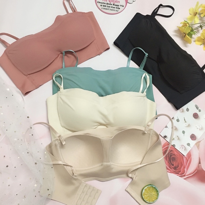 Áo lót su, áo bra quây quả ngang chống tụt kèm dây, mút mỏng thông hơi không gọng, ôm nâng ngực chống xệ hoàn hảo