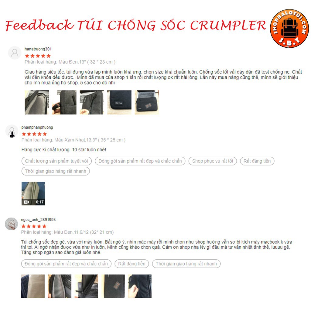 HÀNG CAO CẤP -  Túi chống sốc Laptop Macbook Crumpler Cao Cấp, Túi đựng laptop Chống Nước Chống Trầy Xước  - Hàng Cao Cấ