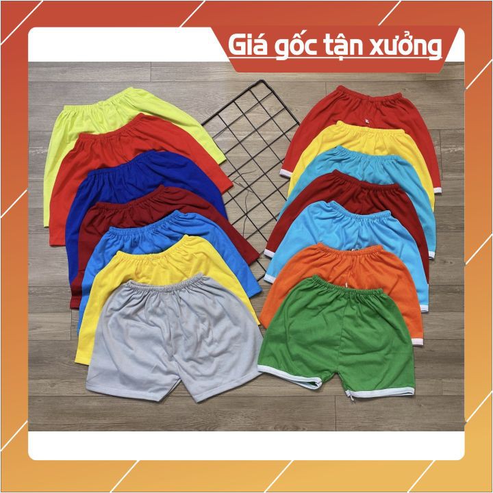 COMBO10 quần đùi bé trai bé gái chất cotton mềm mịn thoáng mát từ 7kg-15kg