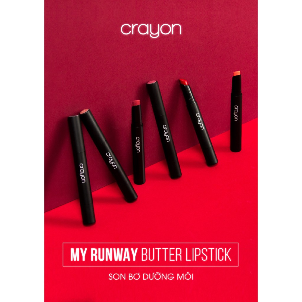 Son bơ lì dưỡng môi ẩm mượt Crayon My Runway Butter Lipstick 1.5g