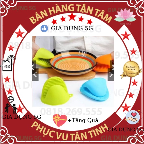 [HÀNG CAO CẤP] SET 2 CHIẾC LÓT TAY NHẤC NỒI SILICON MẪU MỚI