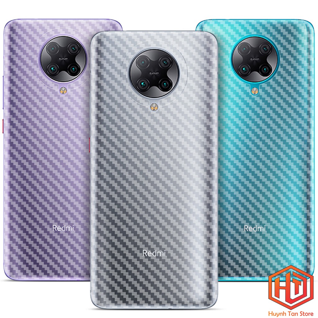 Dán carbon Xiaomi Redmi K30 Pro , Pocophone F2 Pro , Poco X3 Pro,X3 NFC trong chống trầy mặt lưng