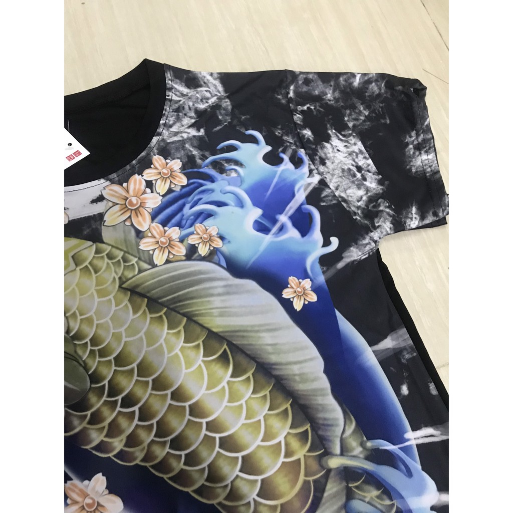 SET BỘ QUẦN ÁO THỂ THAO THUN LẠNH, SET BỘ ÁO NAM TAY LỠ chất liệu thun lạnh mền mịn in Chép Xanh  - BN134 | BigBuy360 - bigbuy360.vn