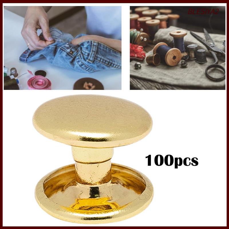 Set 100 Đinh Tán Bằng Đồng Thau Chuyên Dụng Cho Túi Xách