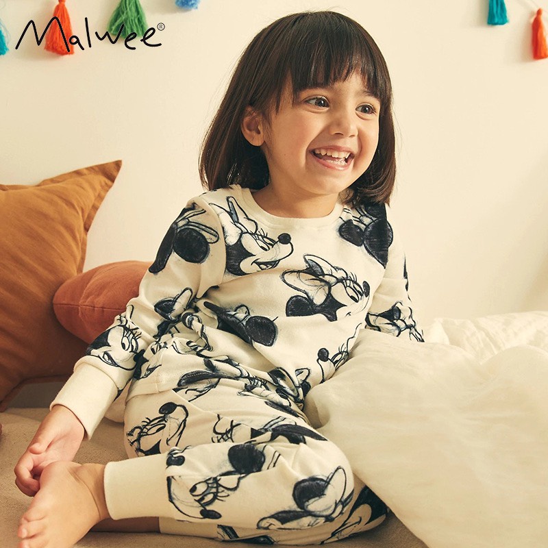 BST bộ thu đông Malwee nhiều mẫu dễ thương cho bé gái 2-7 tuổi P4