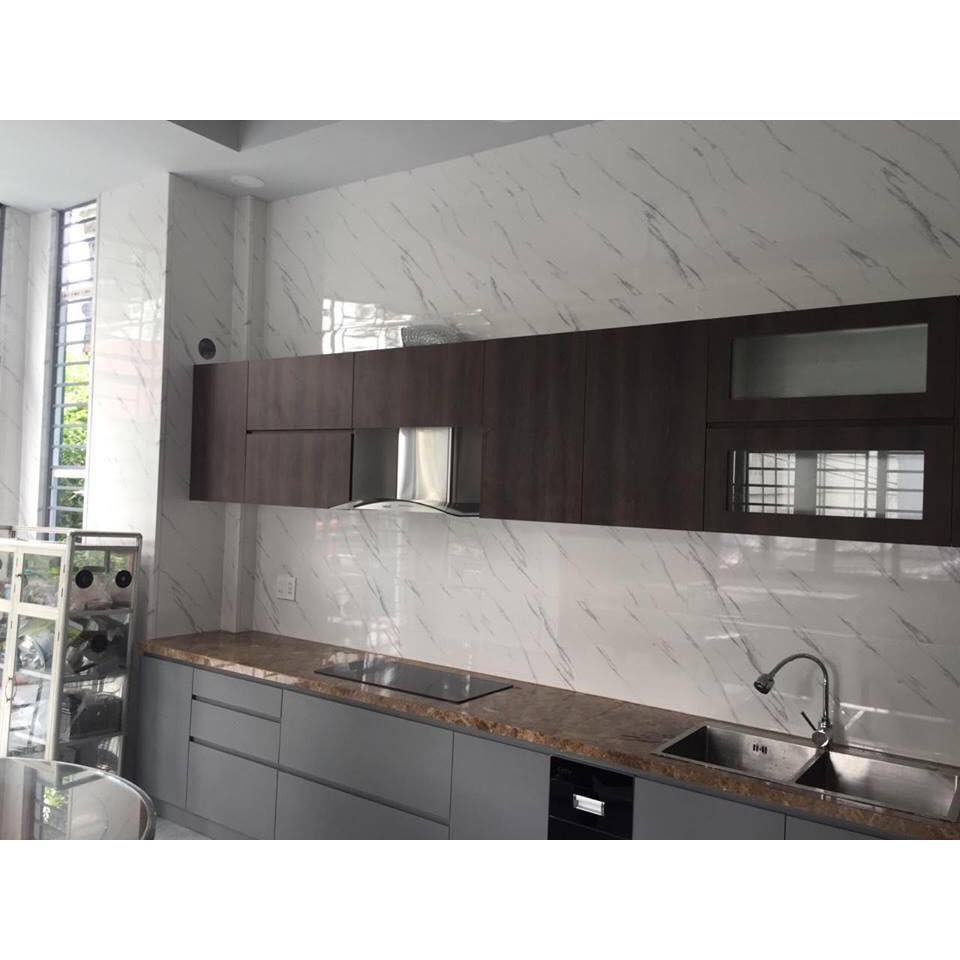 Tấm PVC vân đá  Ốp tường, phòng trang trí không gian siêu đẹp