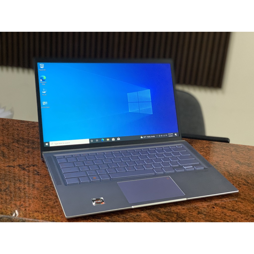 Laptop Asus Zenbook UM431 AMD Ryzen 7-3700U, 16gb Ram, 512gb SSD nvme, 14inch Full HD IPS, vỏ nhôm sang trọng bền bỉ