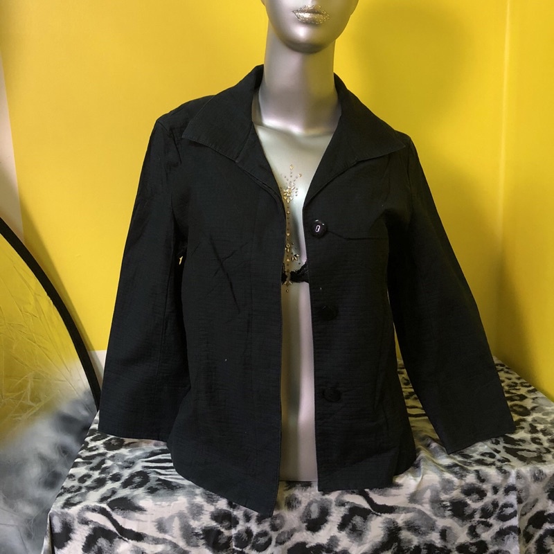 Áo khoác vest blazer đen 08 hàng si hàng 2hand