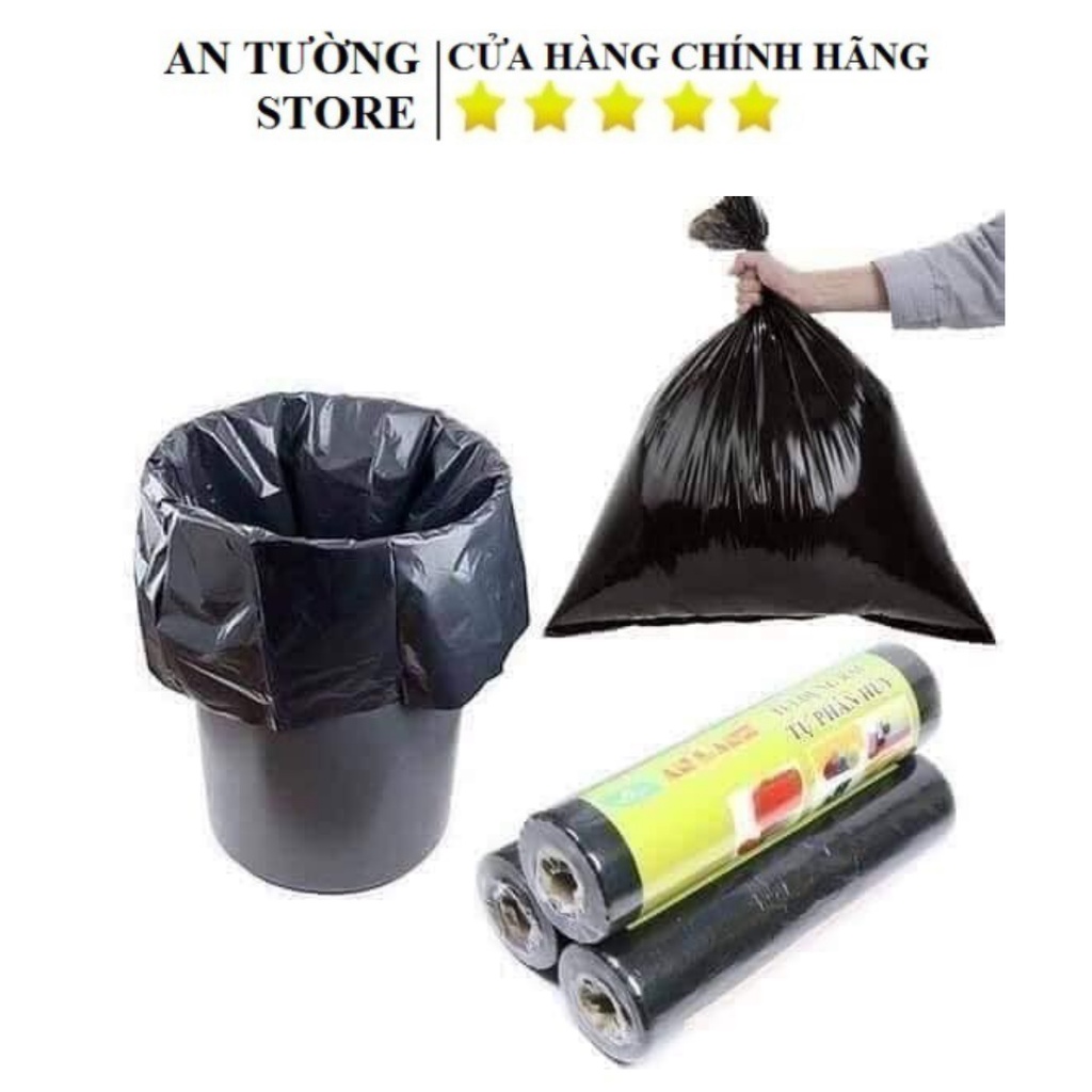 Cuộn Túi Đựng Rác Đen Tự Phân Hủy