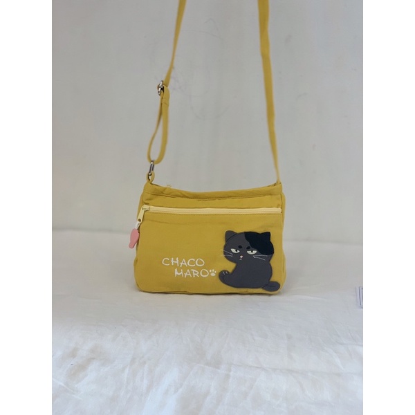 Túi đeo chéo mèo ngầu Hikosen Cara