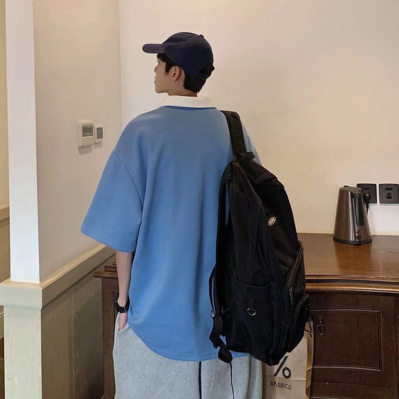 áo polo nam áo phông unisex áo thun nam from rộng retro áo thun nam có cổ phong cách Hàn Quốc áo thun kiểu nữ thời trang áo thun có cổ nữ
