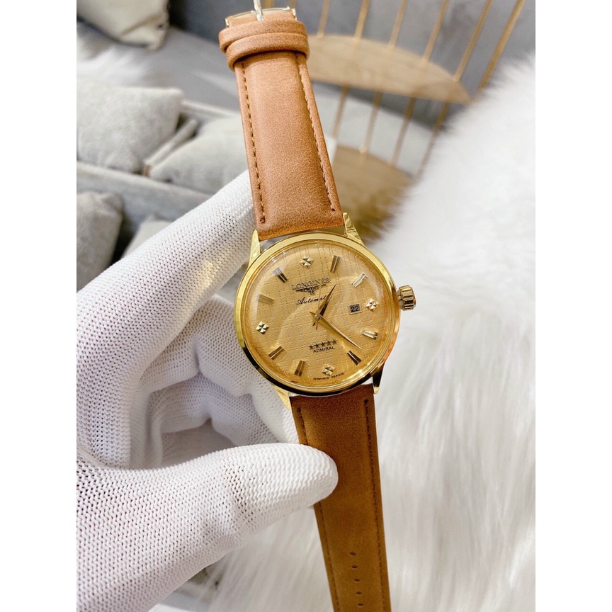 ĐỒNG HỒ CƠ LONGINES( AUTOMATIC) - MẶT ĐÚC 18K- DÂY DA XỊN- DỰC TRỮ CÓT 45 GIỜ | BigBuy360 - bigbuy360.vn