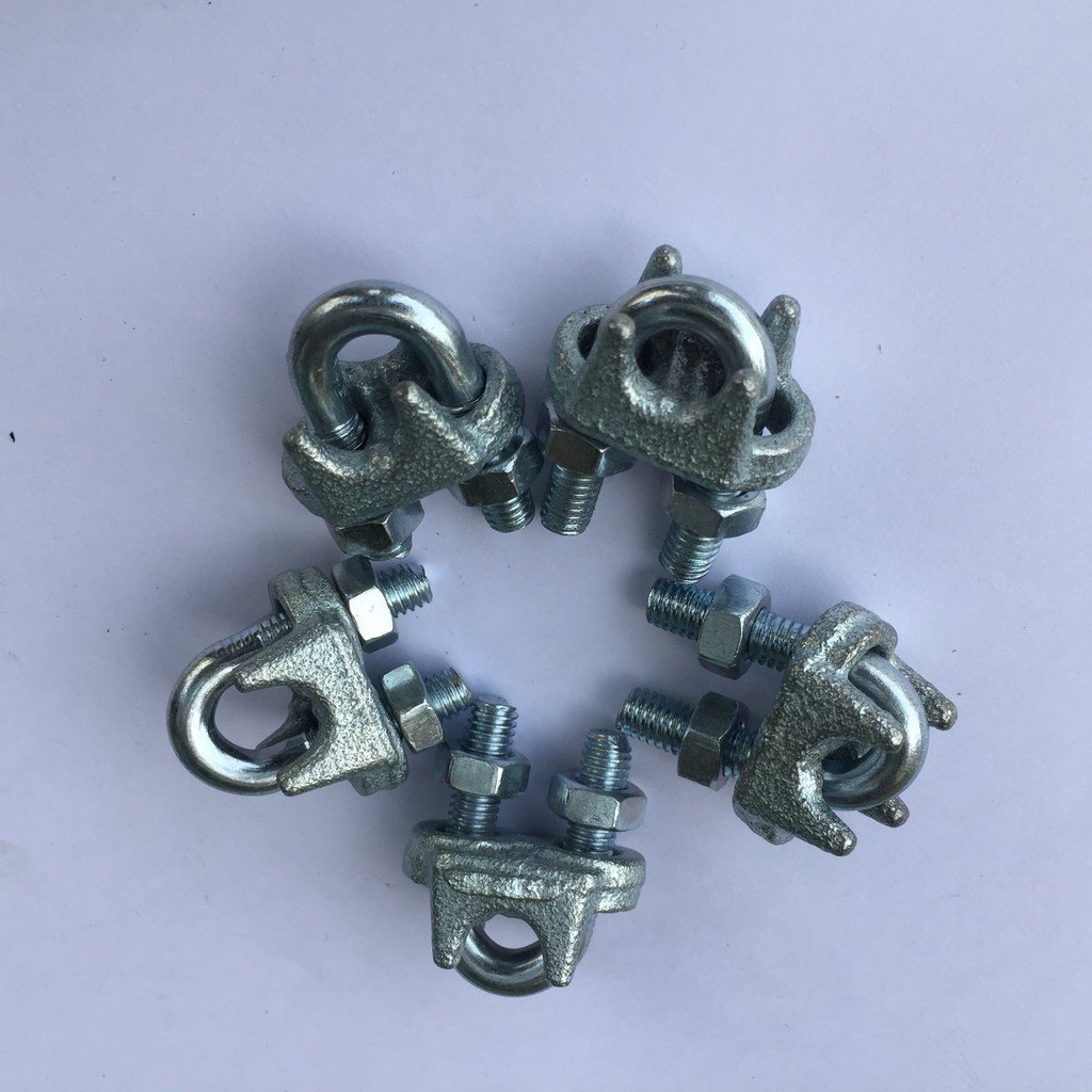 Bộ 5 khóa cáp, ốc xiết cáp, ma ní xiết cáp lụa, khóa dây cáp tăng đơ, cóc xiết cáp 6mm