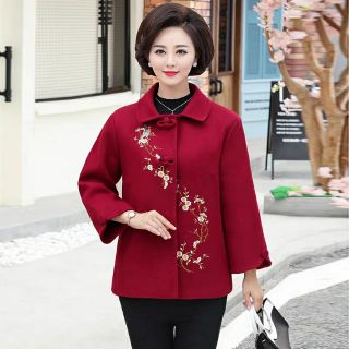 Áo dạ nữ trung niên thu đông.sẵn