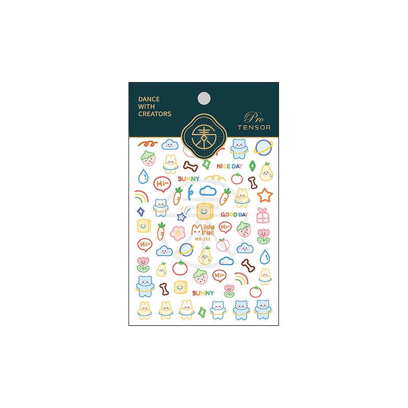 Miếng Dán Trang Trí Móng Tay Họa Tiết Dập Nổi