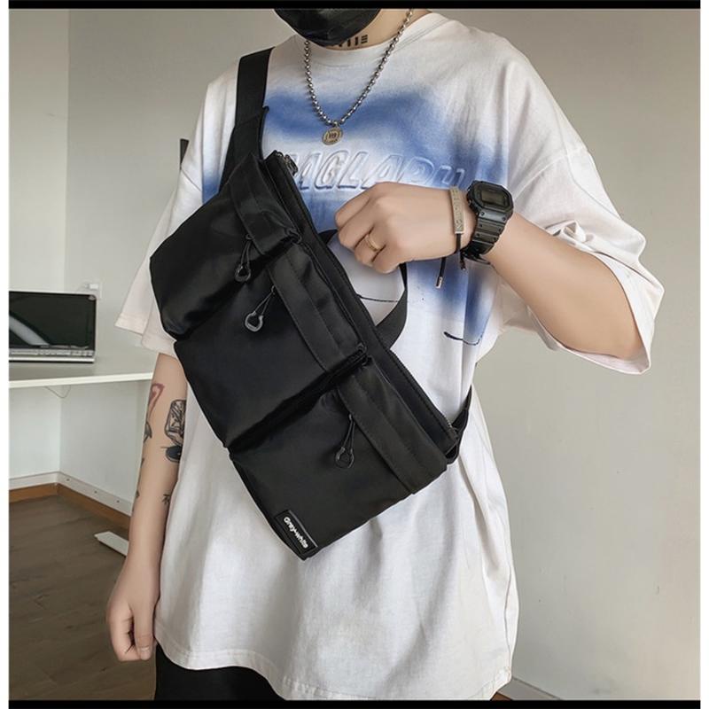 Túi Đeo Chéo Ngực Cỡ Lớn Bằng Nylon Thời Trang Hàn Quốc Cho Nam