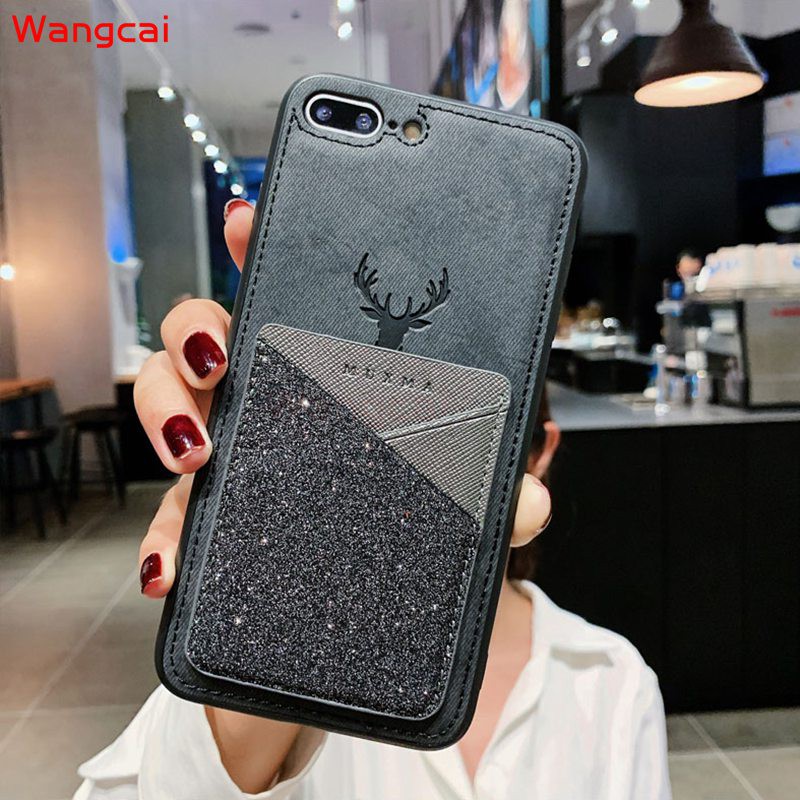 Ốp Điện Thoại Vải Mặt Nhám Hình Tuần Lộc Kiểu Ví Đựng Thẻ Xiaomi Redmi 9 9c 9a Note 9 Pro Max 9s 10x 4g 5g Pro Mi Note 10 Lite | BigBuy360 - bigbuy360.vn