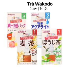 Trà Wakodo thanh nhiệt cho bé vị hoa quả trà xanh