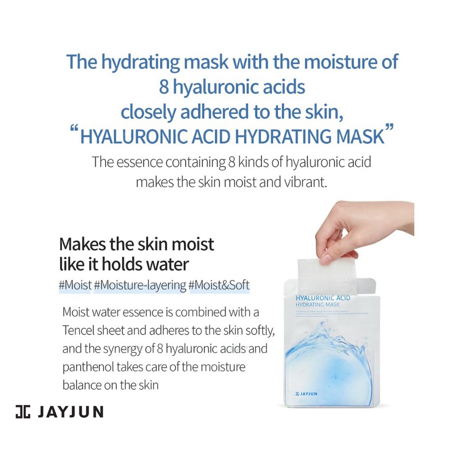 Mặt nạ dưỡng ẩm cấp nước Jayjun Hyaluronic Acid Hydrating Mask