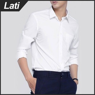 Áo Sơ Mi Nam Trắng Dài Tay Công Sở, Somi Nam VNXK Vải Cotton Cao Cấp