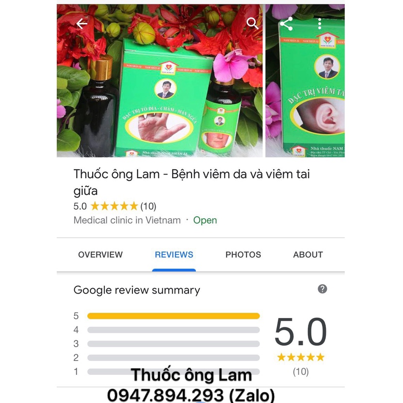 Viêm tai giữa trẻ nhỏ, người lớn đông y gia truyền ông Lam