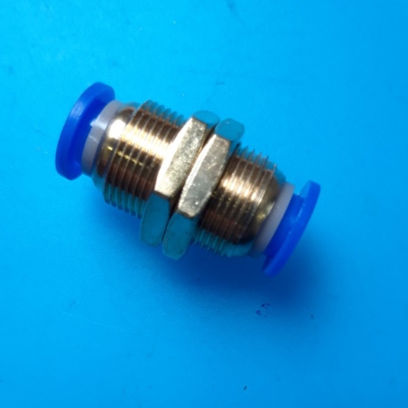 Nối phun sương, nối hơi vách ngăn, măng sông gài dây 8mm/10mm