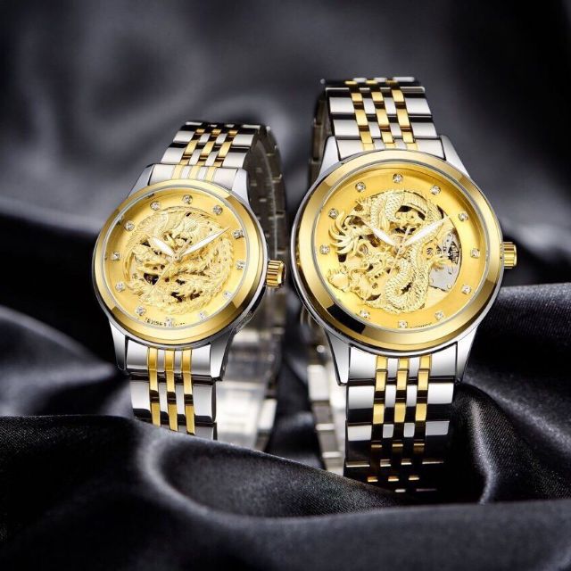 Đồng hồ nam nữ mặt rồng cơ tự động ( giá 1 chiếc)