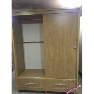 Tủ quần áo gỗ cửa lùa gỗ Melamine
